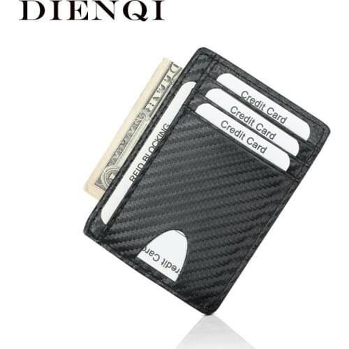 DIENQI 2021 Minimalist Slim Leather Wallet For Men Women Thin Mini Small Wallet Male Female Coin Purse Money Bag Waller Walket