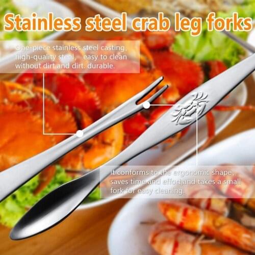 12 Piece Seafood Tool Set Crab Leg Cracker and Forks Nut Cracker Set Shellfish Sheller