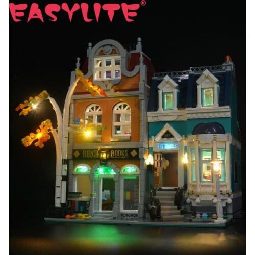 LED Light Set For 10270 Creator Bookshop DIY Toys Blocks Bricks Only Lighting Kit Not Include Model
