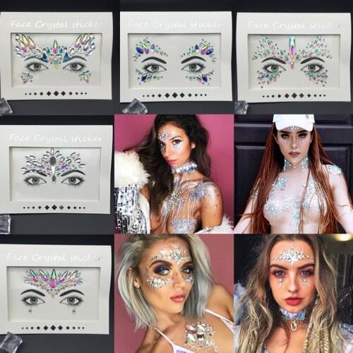 Prajna Bra Crystal Stickers DIY Self Adhesive Breast Chest Applique Cover Transparent Nipple Cover Bra Pad Petal Mat Stickers F