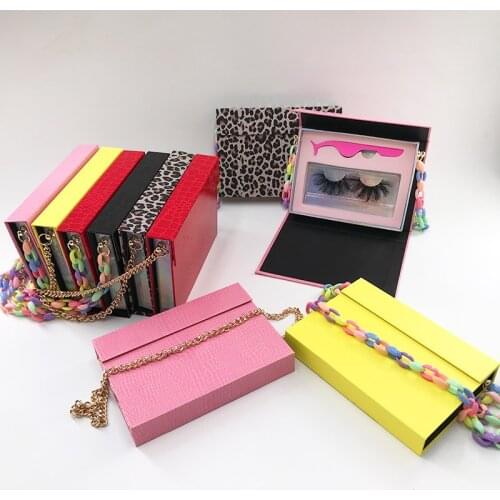 New Eyelash Bracelet Bag with Tweezers 25mm Mink Lashes Custom Eyelashes Packaging Box