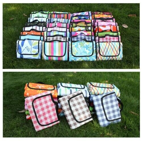 New Portable Foldable PVC Large Plaid Waterproof Camping Outdoor Picnic Blanket Beach Magic Mat 150x150CM