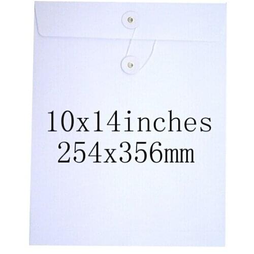 Wholesale and retail blank woodfree documents bag, invoice/mailing envelopes size in 10x14 inches or 254x356mm
