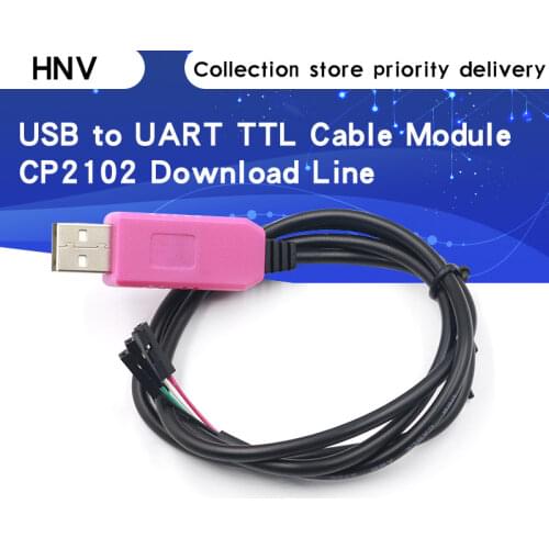 Original 1M CP2102 USB To UART TTL Cable Module 4 Pin 4P Serial Adapter Download Cable Module For Win10 For Arduino Raspberry Pi