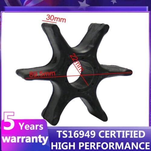 Water Pump Impeller for 115hp-300hp Yamaha Outboard 6E5-44352-01-00 18-3071 Black Rubber 6 Blades Accessories