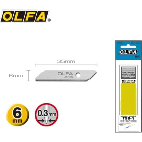 OLFA TSB-1 Top Sheet Cutter Replacement Blades(5pcs) for OLFA TS-1 Cutter Made in Japan