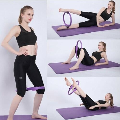 Yoga Resistance Pilates Rings Magic Circle Body Sport Fitness Weight Exercise Gymnastic Aerobic Fitness Wheel Handle Kit Ring