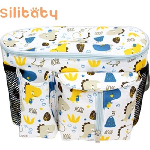 Silibaby Baby Stroller Bag Storage Bag Mother Multifunctional Diaper Bag Newborn Outdoor Travel Storage Bag Stroller Accessories