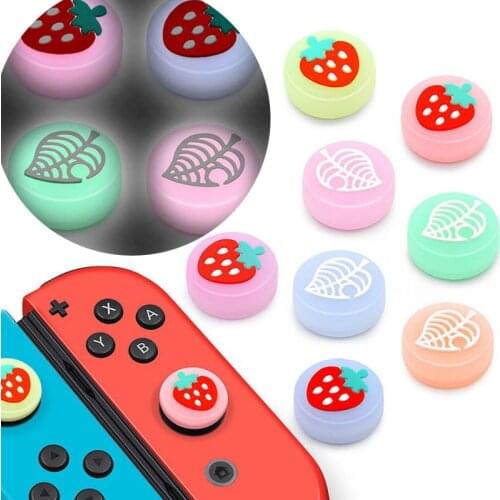 Glow Luminous Fruit Thumb Stick Grip Cap Joystick Cover For Nintendo Switch NS Lite Joy-Con Controller Nintend Thumbstick Case
