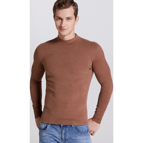 JIAYAN Mens Hoodie Sweatshirt Half Collar Long-sleeved Sweatshirt Thermal Solid Underwear Plus Velvet Autumn Winter Oversized