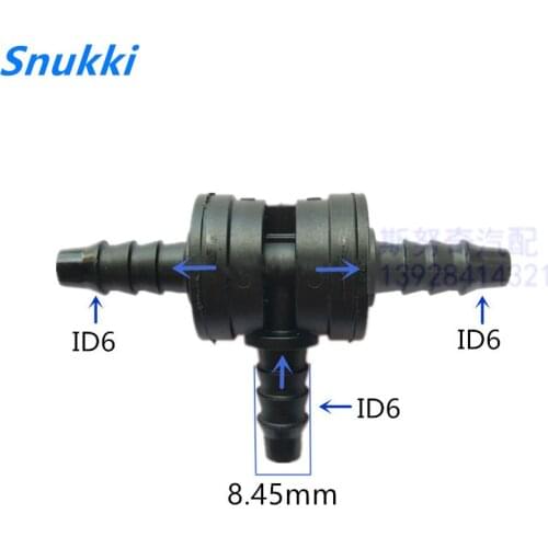 Tee one-way valve non-return valve one way valve air pump vacuum check valve for Changan BYD and Great Wall Haval 2pcs a lot