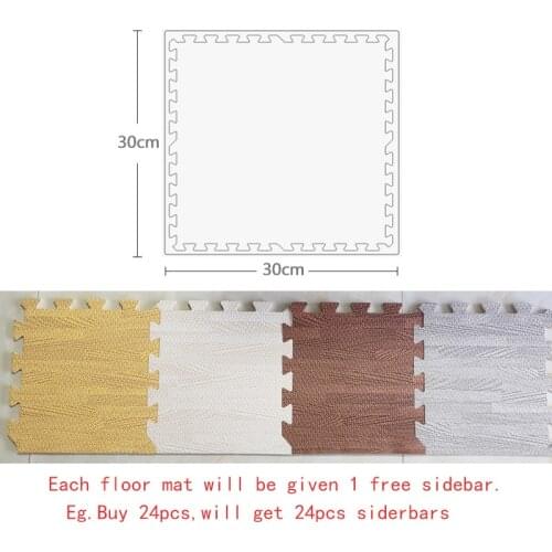 16pcs Baby Foam Puzzle Play Mat DIY Wood Grain Soft Playmat Crawling Carpet for Children Kids Newbown Exercise Floor Interlockin