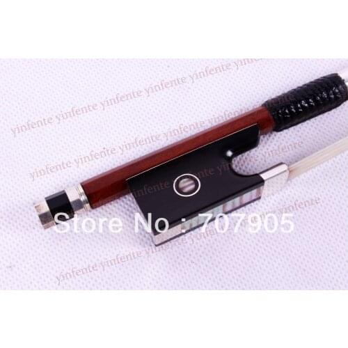 2x New 4/4 Violin Bow get quality Parisian Eyes frog SnakeWood Silver Color Bow string