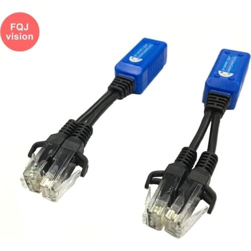 5 Pairs/Lot RJ45 Splitter Combiner uPOE Cable Kit POE Injector Adapter Cable Connectors Passive Power Cable