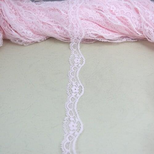 80 yards 20mm width pirouette pink NON-Elastic non-stretch Lace trim DIY sewing garment accessories