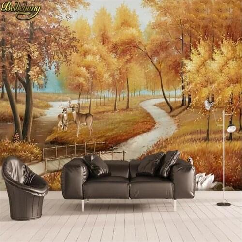 Beibehang photo mural Wall papers Papel De Parede Large 3d Stereoscopic Murals Wall Space Expand Tv Background Wallpaper roll