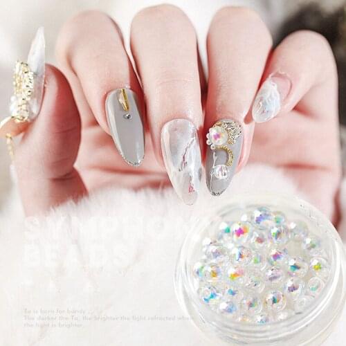 Nail Glitter Flakes New Symphony Bead Nail Decoration Manicure Diamond Beautiful Wild 3D Beads Nail Accessories D045