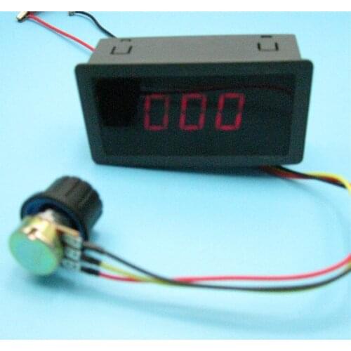 Digital PWM DC Motor Governor 6V12V24V Poleless Speed Control Switch Controller Display Shell