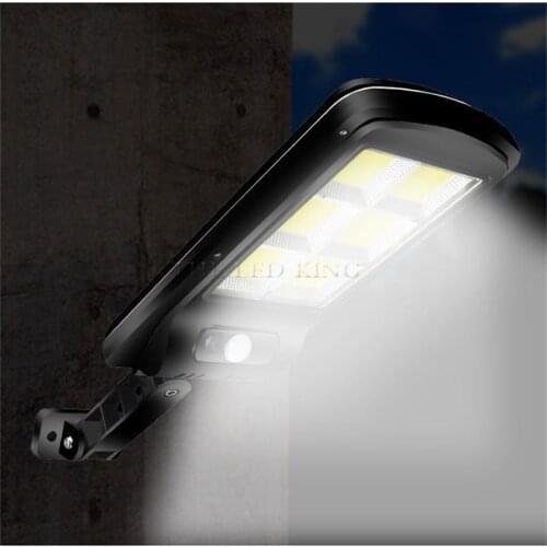COB LED Solar Powered Wall Light Outdoor Waterproof PIR Motion Sensor Lighting Fence Street Garden Decoration Lamp