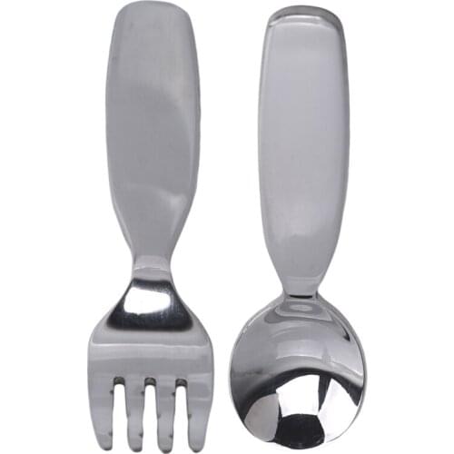 Children Stainless Steel Spoon Fork Cutlery Ice Cream Tea Coffee Spoon Soup Scoop Kitchen Gadget Spoon Kitchen Accessories