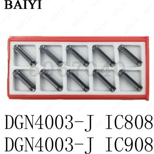 DGN4003-J IC808 IC908 grooving insert indexable grooving blade cemented carbide DGN4003 face groove cutter Cut off turning tool