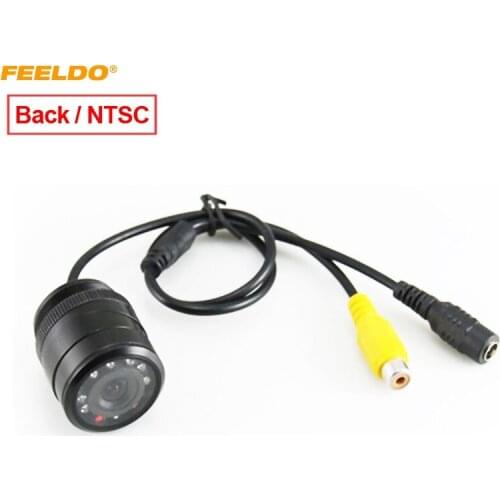 FEELDO Universal 28mm CCD Rear View Camera Night Vision Backup Wide Angle Waterproof Car Camera