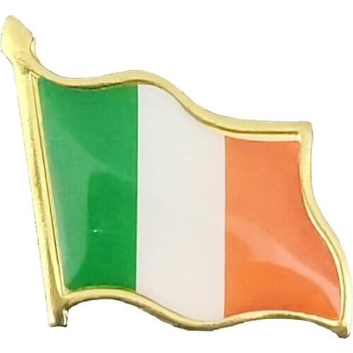 Ireland Flag Brooches Enamel Pin Badge Lapel Brooch Backpack Hat Decoration