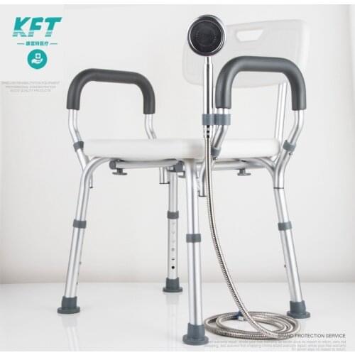 Non-slip Shower Chair 6 Gears Height Adjustable Elderly Bath Tub Oldermen Shower Chair Bench Stool Seat Safe Bathroom