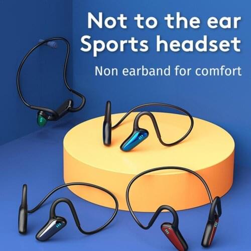2021 New Bone Conduction Headphones Sports Running Hanging Bluetooth Sports Waterproof With Microphone Wireless Compatible F1S1