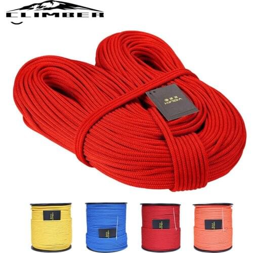 【New store 】 Escalada 10M Professional Rock Climbing Rope 6mm Diameter High Strength Equipment Cord Safety Rope Survival Rope