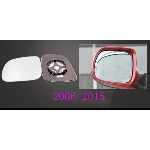 Sideview Rear Mirror Lens Customize for AUDI Q7 2006-2015-2019 White Mirror Blue Glass with Heating Turn Signal LED Large Vision