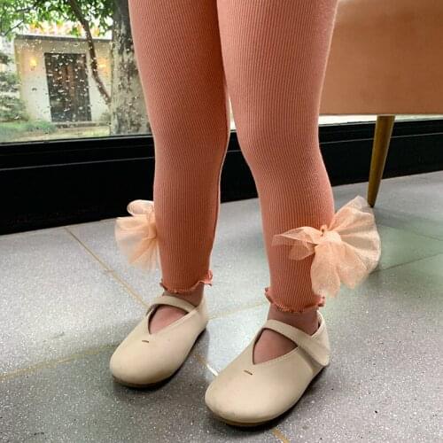 Girls Tight Leggings Baby Bowknot Pants Children Trousers Spring Autumn Baby Girls Stretch Trousers