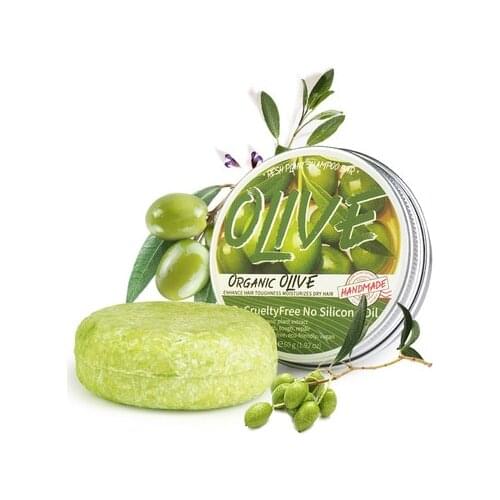 Olives Natural Organic Hair Shampoo Soap Handmade Soap Hair Darkening Shampoo Bar Conditioner and Repair
