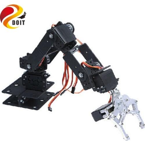 Original 6 Dof Mechanical Arm Robot Manipulator Robot Teaching Platform Base Clamp Robotic Rectangle Chassis