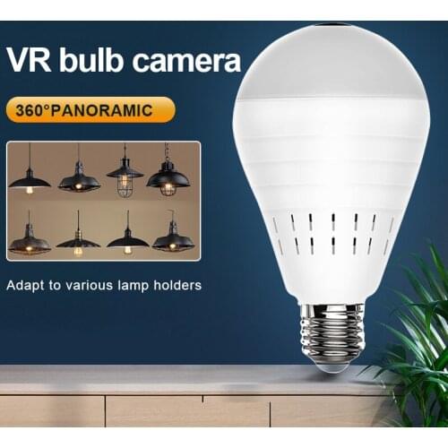 960P Wifi Panorama Camera Security Lamp Panoramic Bulb CCTV Video Wireless Ip Camera Surveillance Fisheye HD Night Vision Camera