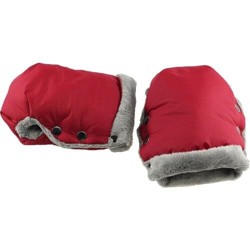 Baby Stroller Gloves Winter Warm Waterproof Pram Accessory Hand Muff Stroller Handle Cover For Baby Carriage Accessories