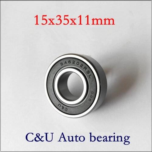 10pcs C&U high speed low noise SA6202-2RSL/Z3 Auto alternator bearing 15*35*11mm Car dynamo Automotive motor bearings 15x35x11