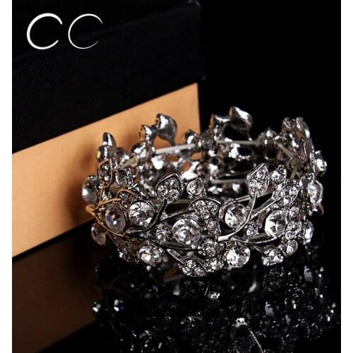 High quality bangles for brides beautiful jewellery crystal bracelet women wedding party fashion jewelry luxury bijoux E006