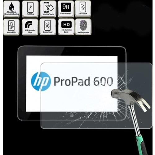 Tablet Tempered Glass Screen Protector Cover for HP ProPad 600 10.1" - Ultra-thin Screen Film Protector Guard Cover