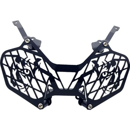 Motorcycle Headlight Protector Guard Grille Cover Light Bracket Replace Compatible with Triumph Tiger 900/Rally/GT PRO Black