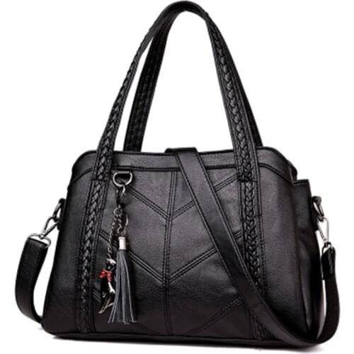 Women Shoulder Bag Large Capacity Handbags Tassel Tote Luxury Spiraea Messenger Bags Designer High Quality Leather Cute Cat Bags