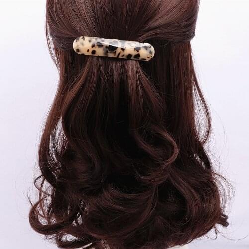 Top Quality New Fashion Hair Jewelry Headwear For Women Elegant Simple Style Acetate Hair Barrette Hair Accessories Hair Clip F1