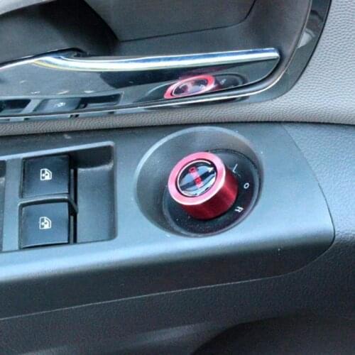 Foal Burning Aluminum Alloy Car Rearview Mirror Adjustment Knob Cover Stickers for Chevrolet Chevy Cruze 2009 - 2014 2015 2016