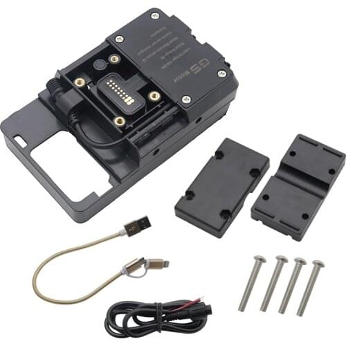 1 set Motorcycle Navigation Bracket USB Charging 12MM Mount For BMW 1200GS F800GS ADV F700GS R1250GS For Honda CRF 1000L F850GS