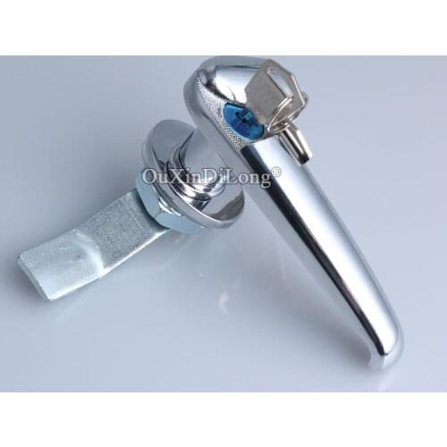 10PCS Zinc Alloy Power Control Cabinet Door Handle Locks Chassis Door Handle Lock with Waterproof Cover JF1712