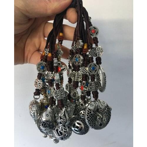 13 Styles to Choose Exquisite Tibetan Silver Handicraft Jewelry Pendant Dorjefu bag Fish Elephant Beautiful Totem Statue