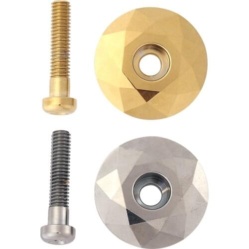 28.6mm Bicycle Headset Fork Tube Cap CNC Aluminum Alloy MTB Mountain Bike Cycling Stem Top Bowl Cover with Screw