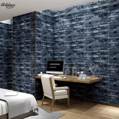 Beibehang 3d brick antique brick bricks personality wallpaper Chinese nostalgia restaurant hotel backdrop retro vintage pvc