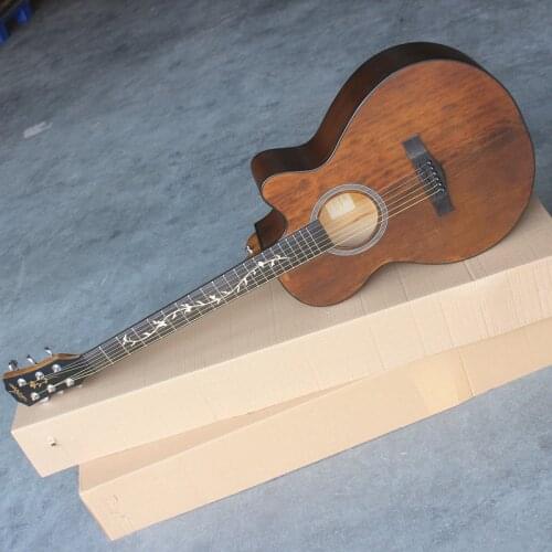 40 Inch Folk Guitar 6 String Pickup Electric Acoustic Guitar Missing Angle Spruce Guitar Rosewood Fingerboard Guitar AGT153