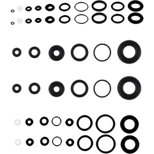 6 Sets Black O- Rubber Seals Suitable For Airbrush Internal Sealing